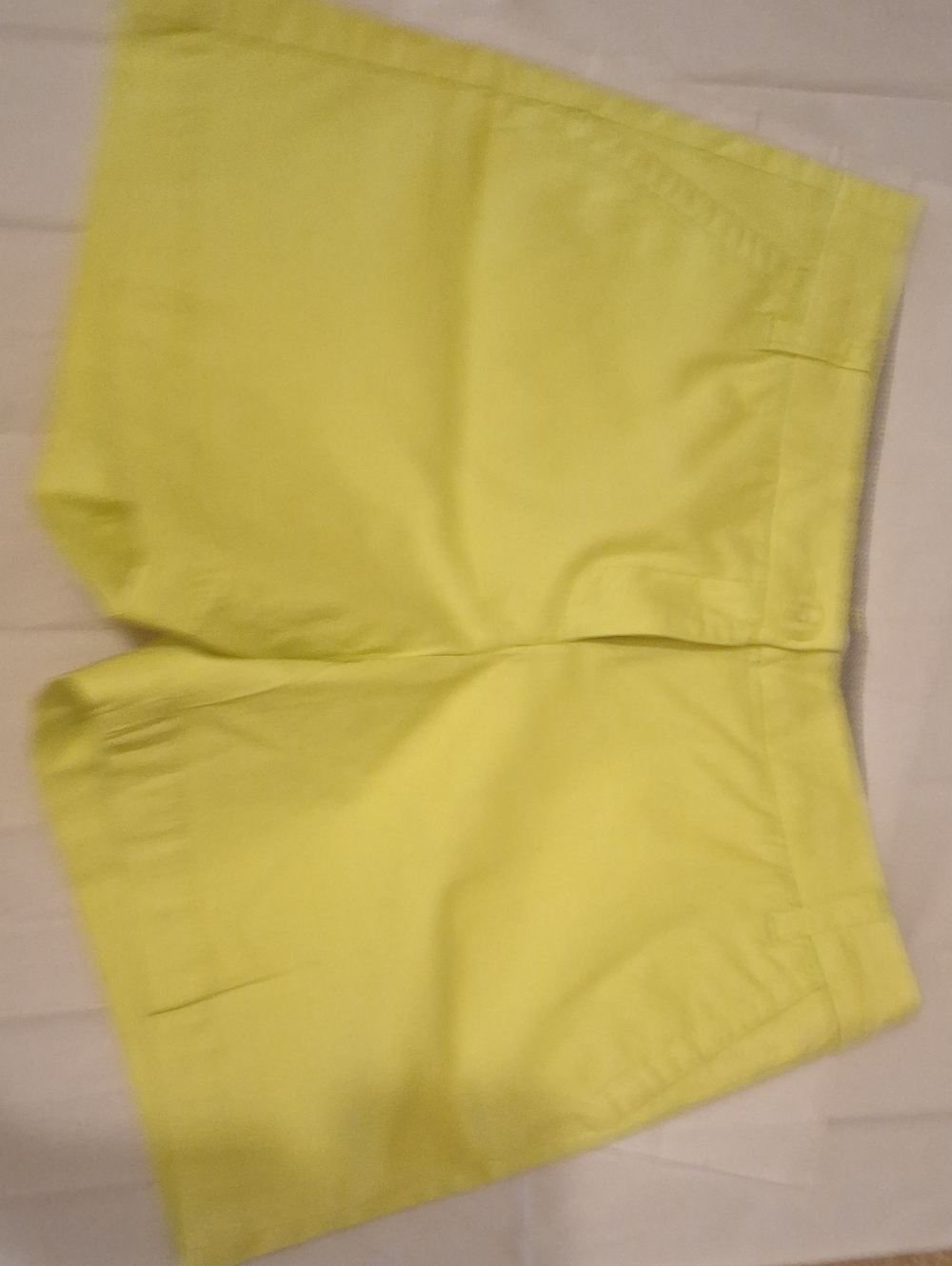 crown & ivy Lemon Yellow Bermuda Shorts